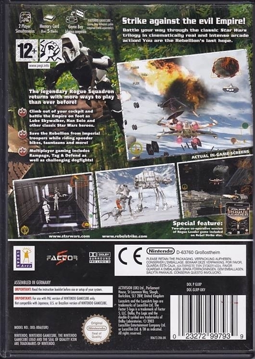 Star Wars Rogue Squadron III Rebel Strike - GameCube (B Grade) (Genbrug)